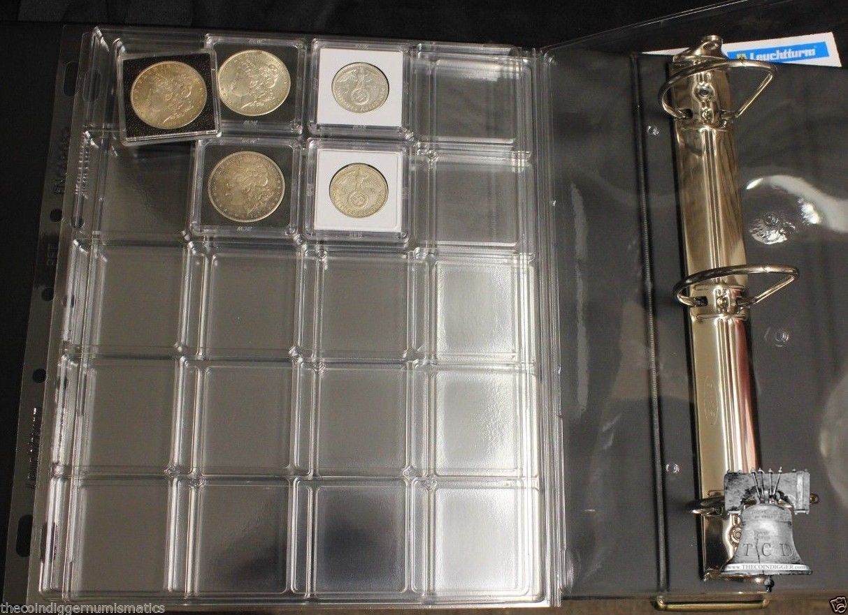Lighthouse Classic Grande 3 Ring Coin Capsule Albums and Pages - The Coin Supply Store Lighthouse Classic Grande 3 Ring Coin Capsule Albums and Pages - The Coin Supply Store