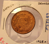 1928 Mexico 2 Centavos Semi Key Date Coin with Holder thecoindigger World Estate