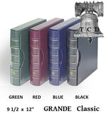 LIGHTHOUSE Coin Currency Album GRANDE Leather 3 Ring Binder ALL 4 COLORS COMBO