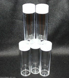 Nickel Cent Tube Storage Box Coin Holder Heavy Duty + 50 Clear Case Tubes