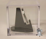 Ring Holder Display Case Box Championship College Wedding 2x2x2 Cube Black Stand