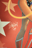 WONDER WOMAN Odagawa Autographed LARGE Comic Sketch Art 11x17 Justice League - The Coin Digger