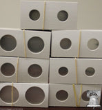 100 Deluxe Assorted 2X2 Coin Holder Flip Cardboard Mylar Flips 8 Size Variety