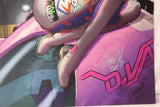 Overwatch D.Va Odagawa Autographed LARGE Comic Sketch Art POSTER 11x17 Blizzard