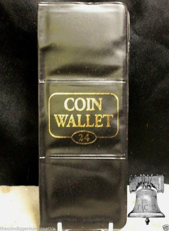 Whitman 24 Pocket Coin Holder Wallet for 2x2 Storage Book Album Whitman Case