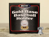 Gold Base Holder Stand for Autograph Baseball : BCW Deluxe Display Case