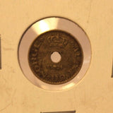 1924 Norway 10 Ore Lyoness Symbol Coin with Holder thecoindigger World Estate