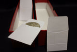 250 2x2 Paper Coin Stamp Envelope GUARDHOUSE Archival + 2 Red Storage Box 9x2x2