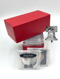 15 BCW Coin Holder 2x2 Snap Capsule & Red Single Row Storage Box 4.5x2x2 Case