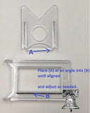 20 BCW Display 2 Piece Stand Sports Card Coin Currency Geode Adjustable Stands