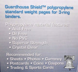 Coin Holder 30 Pocket Page - 1.5 x 1.5 GUARDHOUSE Thumb Cut Storage Pages