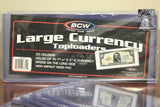 25 BCW Rigid PVC Topload Large Currrency Holder Red Funnyback Storage Case