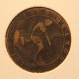 1870 Spain 5 Centimos Copper Coin with Holder thecoindigger World Estate