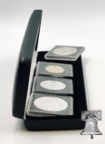 NOBILE Black Leatherette Coin Holder Snap Slab Magnicap Box Storage Case CHOICE