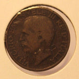 1929 R Italy  Key Date 10 Centesimi Coin with Holder thecoindigger World Estates