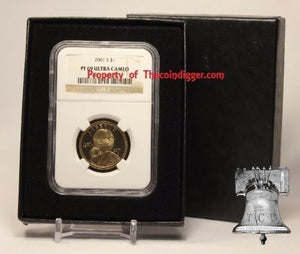 AIR-TITE Direct Fit Storage Gift Box Holder for NGC Coin Slab + Insert Display 4x3