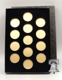 Air-tite Coin Holder Black Velvet Display Box Gold Insert Model A Storage Case - The Coin Digger