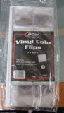 BCW Vinyl Flips, 12 Pair LARGE Cotton Inspection Gloves& Tweezer Kit for Coin or Stamps