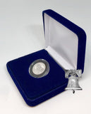 Coin Holder Case Blue Velvet Air-tite Storage Steel Box & Model A Capsule 10-20mm Black