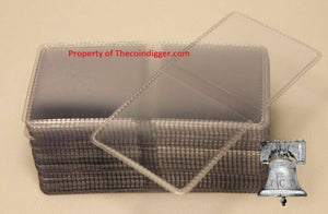 50 Double Pocket 2x2 Coin Flip Holder Vinyl 7mil Thick Guardhouse Storage Flips