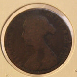 1863 United Kingdom Penny w/ Small 3 Coin and Holder Thecoindigger World Estates - The Coin Digger