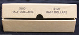 Half Dollar Coin Holder Roll BUFF Storage Box MMF Holds up to 10 Bank Rolls $100