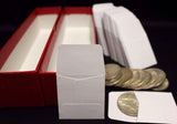 250 2x2 Paper Coin Stamp Envelope GUARDHOUSE Archival + 2 Red Storage Box 9x2x2