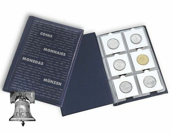 60 Pocket Coin Holder Flip Album 5x7 NUMIS Lighthouse 2x2 Storage Book Case