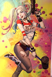 Suicide Squad HARLEY QUINN Odagawa Autograph LARGE Comic Sketch Art POSTER 11x17