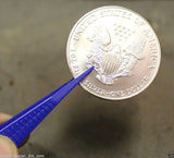 5" Plastic Tweezers ✯ Stamp Currency Silver Gold Coin Tong Tweezer Jewelry Tool