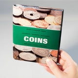 Mini Coin Holder Album Book 4.5x5.75 Case w/ 8 Page Sheet Storage Holds 48 Coins