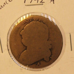 1792 A France 12 Deniers Coin and Display Holder Thecoindigger World Estates - The Coin Digger