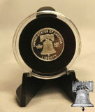 TCD Black Coin Holder & Display Stand Capsule Case for 1 Gram Silver Gold Bar - The Coin Digger