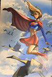 SUPER GIRL Odagawa Autograph LARGE Comic Sketch Art POSTER 11x17 Super Man DC