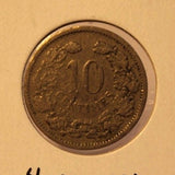 1901 Luxembourg 10 Centimes Copper-Nickel Coin with Display Holder thecoindigger