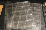 Coin Collector 3 Ring Binder Album & 2 Encap 2x2 Snap Capsule 20 Pocket Page