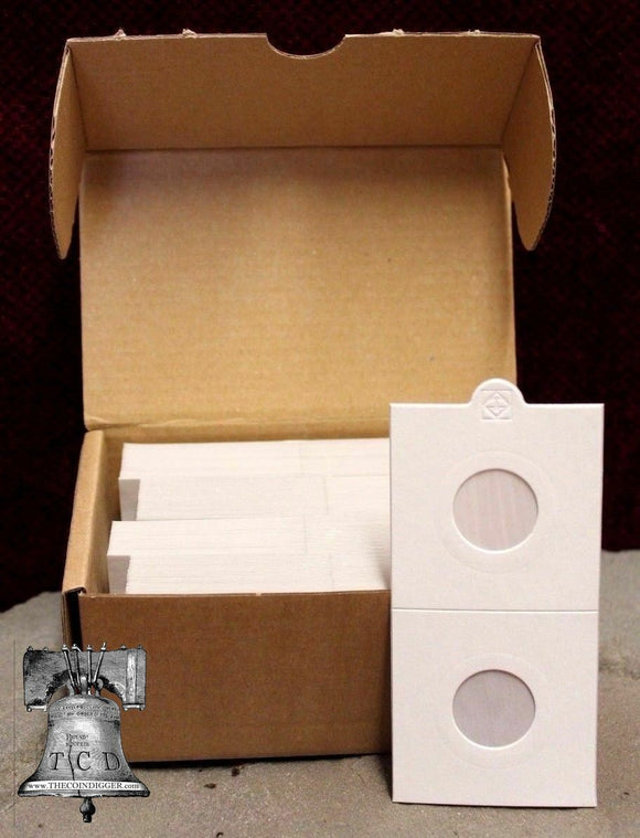 100 Roosevelt Dime Self Adhesive 2x2 Coin Holder Dimes 20mm Lighthouse Matrix - The Coin Digger