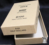 Half Dollar Coin Holder Roll BUFF Storage Box MMF Holds up to 10 Bank Rolls $100