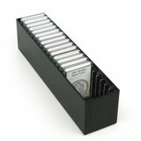 BCW Slotted Coin Holder Slab Storage Box Black Display Case Holds 20 Capsule