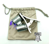 Mini 60X Microscope Magnifier Cell Phone Clip LED Jewelry Watch Repair Loupe
