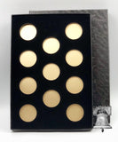 Air-tite Coin Holder Black Velvet Display Box Gold Insert Model A Storage Case - The Coin Digger