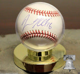 Gold Base Holder Stand for Autograph Baseball : BCW Deluxe Display Case