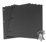 10 TCD Black Blackout Backdrop Cardstock for Album Coin Holder Page Silver Gold