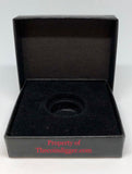 Black Gift Box Coin Holder Display 3x3 Case for Model A Capsule : 10mm-20mm Ring