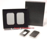 AIR-TITE Direct Fit Storage Box Insert Display & 2 Silver 1oz BAR Holder Capsule