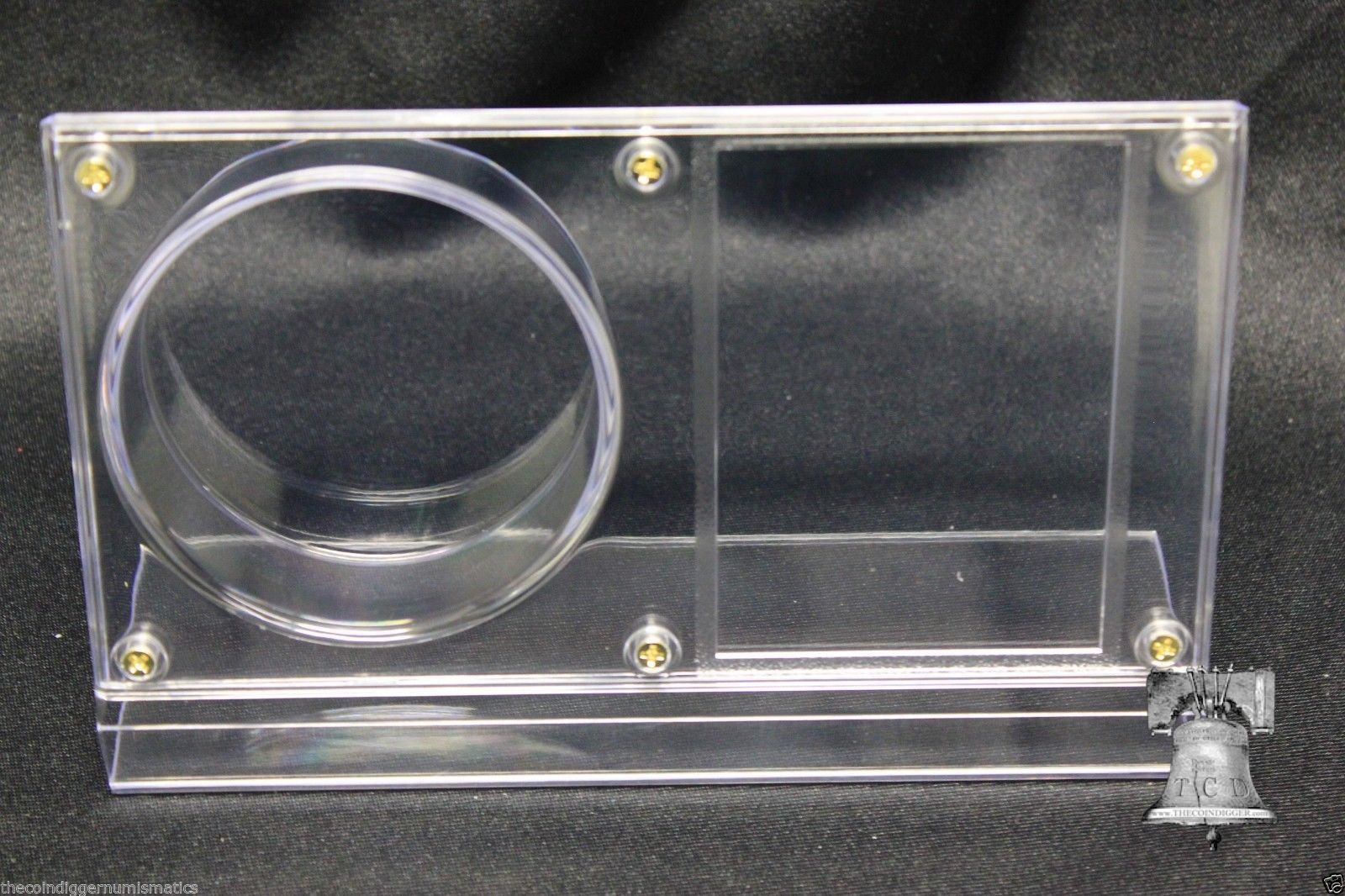 BCW Hockey Puck and Card Holder Display Crystal Clear Plastic Autograp The Coin Digger BCW Hockey Puck and Card Holder Display Crystal Clear Plastic Autograp The Coin Digger