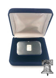 Air-tite Silver or Gold Bar Holder Capsule Vertical Horizontal Blue Velvet Display Steel Storage Box Case
