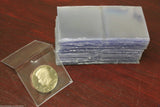 100 Saf T Flips Non PVC Plastic 2x2 Coin Holder Flip Archival Double Pocket Case