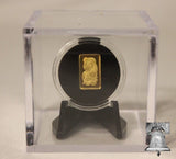 Ring Holder Display Case College Highschool Championship Box Clear Stand Cube