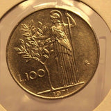 1971 Italy Key Date 100 Lira Coin with Holder thecoindigger World Estates - The Coin Digger